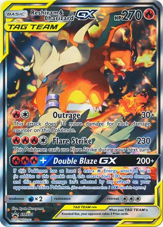 Reshiram & Charizard GX - SM201 - Alternate Art Promo available at 401 Games Canada