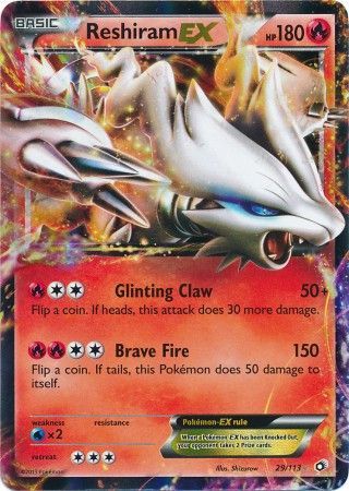 Reshiram EX - 29/113 - Ultra Rare available at 401 Games Canada