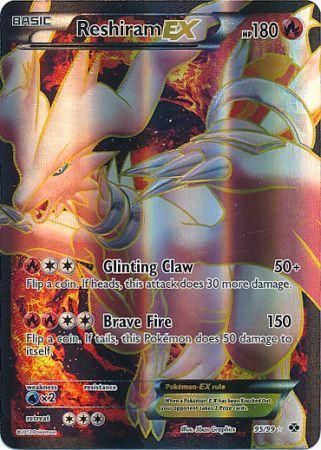 Reshiram EX - 95/99 - Full Art Ultra Rare available at 401 Games Canada