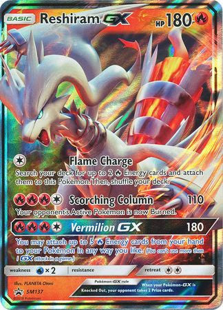 Reshiram GX - SM137 - Promo available at 401 Games Canada