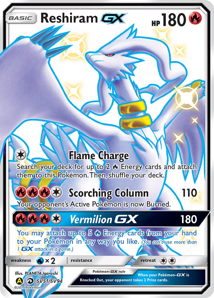 401 Games Canada - Reshiram GX - SV51/SV94 - Shiny Ultra Rare 401 Games Canada - Reshiram GX - SV51/SV94 - Shiny Ultra Rare