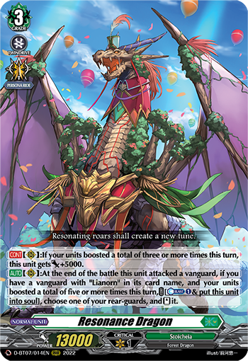 Resonance Dragon - D-BT07/014 - Triple Rare available at 401 Games Canada