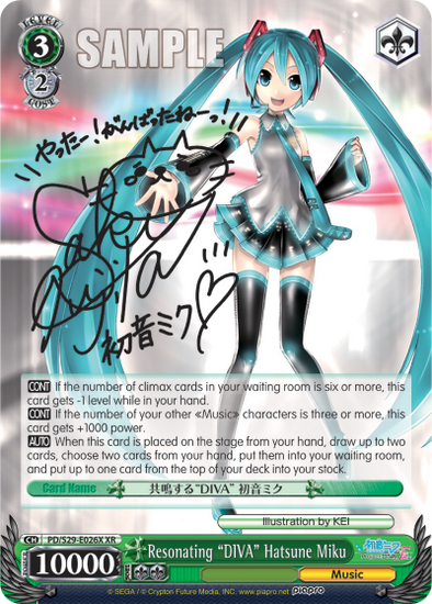 Resonating "DIVA" Hatsune Miku (XR) - PD/S29-E026X - Extra Rare available at 401 Games Canada