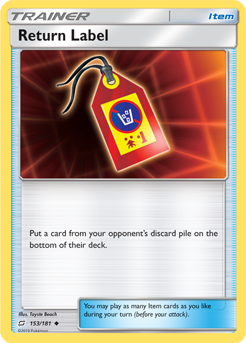 Return Label - 153/181 - Uncommon available at 401 Games Canada