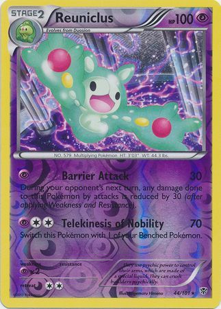 Reuniclus - 44/101 - Rare - Reverse Holo available at 401 Games Canada