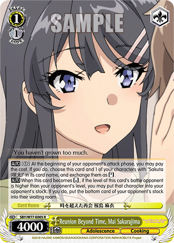 Reunion Beyond Time, Mai Sakurajima - SBY/W77-E005 - Rare available at 401 Games Canada