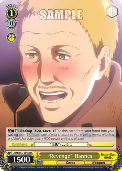 "Revenge" Hannes - AOT/S50-E017b - Common available at 401 Games Canada