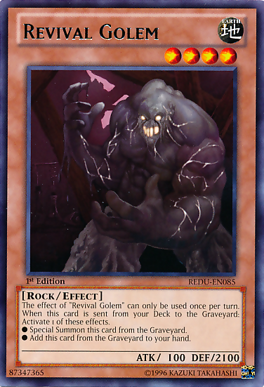 Revival Golem - REDU-EN085 - Rare - 1st Edition available at 401 Games Canada