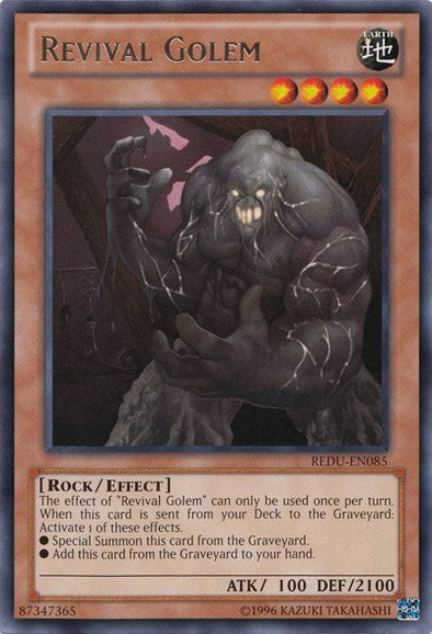 Revival Golem - REDU-EN085 - Rare - Unlimited available at 401 Games Canada