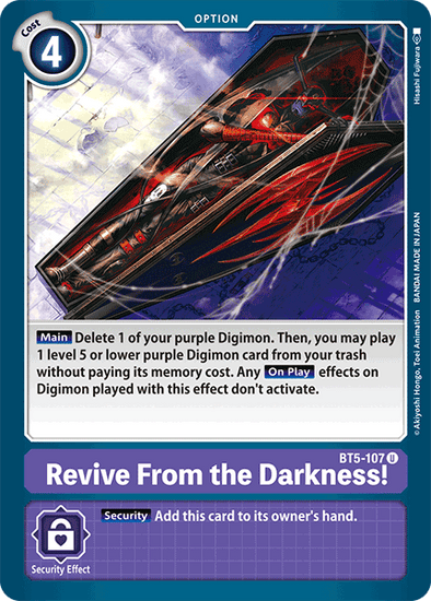 Revive From the Darkness! - BT5-107 - Uncommon available at 401 Games Canada