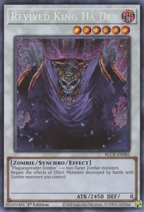 Revived King Ha Des - BLCR-EN082 - Secret Rare - 1st Edition available at 401 Games Canada