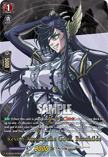 Revolt Against the Gods, Brunhilde - D-TB02/RGR02 - Ragnarok Rare available at 401 Games Canada