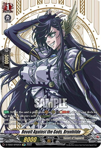 Revolt Against the Gods, Brunhilde - D-TB02/SP02 - SP available at 401 Games Canada