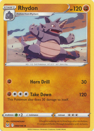 Rhydon - 090/196 - Uncommon available at 401 Games Canada