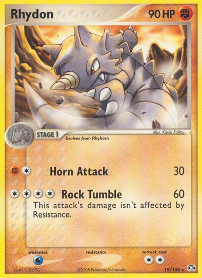 Rhydon - 19/106 - Rare available at 401 Games Canada