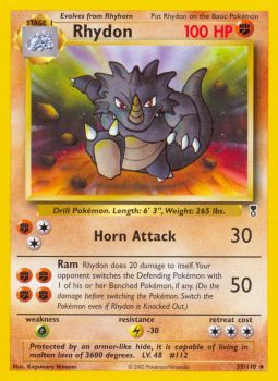 Rhydon - 35/110 - Rare available at 401 Games Canada