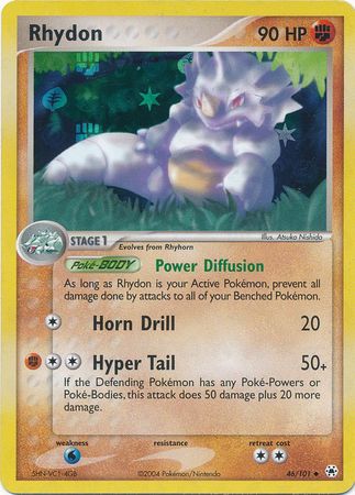 Rhydon - 46/101 - Uncommon - Reverse Holo available at 401 Games Canada