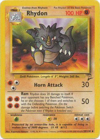 Rhydon - 59/130 - Uncommon available at 401 Games Canada