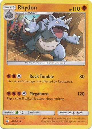 Rhydon - 66/147 - Uncommon available at 401 Games Canada