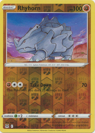 Rhyhorn - 089/196 - Common - Reverse Holo available at 401 Games Canada