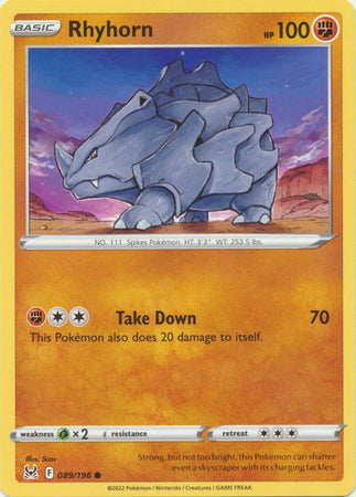 Rhyhorn - 089/196 - Common available at 401 Games Canada