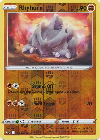 Rhyhorn - 097/202 - Common - Reverse Holo available at 401 Games Canada