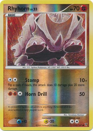 Rhyhorn - 122/147 - Common - Reverse Holo available at 401 Games Canada