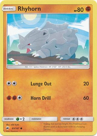 Rhyhorn - 65/147 - Common available at 401 Games Canada