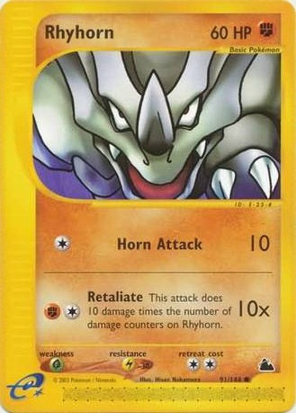 Rhyhorn - 91/144 - Common available at 401 Games Canada