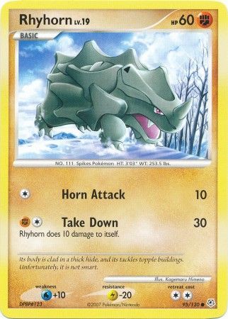 Rhyhorn - 95/130 - Common available at 401 Games Canada