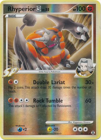 Rhyperior 4 - 32/111 - Rare - Reverse Holo available at 401 Games Canada