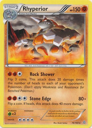 Rhyperior - 76/160 - Rare available at 401 Games Canada