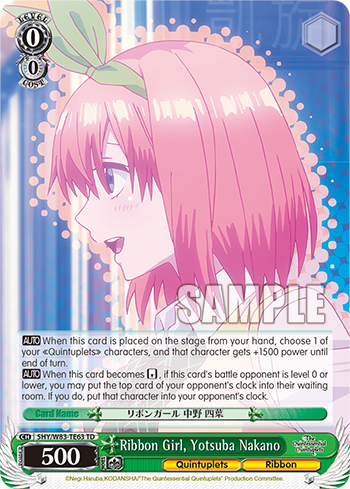 Ribbon Girl, Yotsuba Nakano - 5HY/W83-TE63 - Trial Deck available at 401 Games Canada