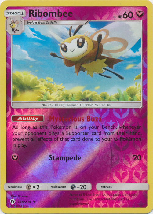 Ribombee - 146/214 - Rare - Reverse Holo available at 401 Games Canada