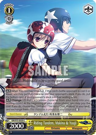 Riding Tandem, Makina & Yuuji - GRI/S72-E020 - Common available at 401 Games Canada