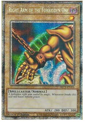 Right Arm of the Forbidden One - BLCR-EN104 - Starlight Rare - 1st Edition available at 401 Games Canada
