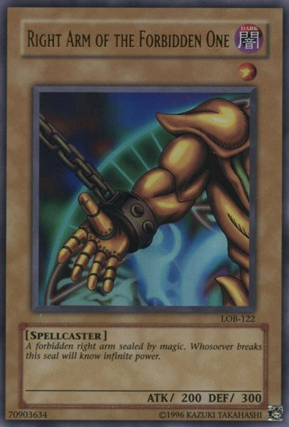 Right Arm of the Forbidden One - LOB-122 - Ultra Rare - Unlimited