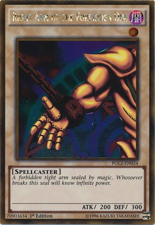 Right Arm of the Forbidden One - PGL2-EN024 - Gold Rare - 1st Edition available at 401 Games Canada