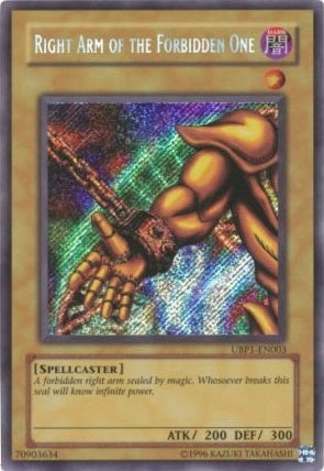 Right Arm of the Forbidden One - UBP1-EN003 - Secret Rare available at 401 Games Canada