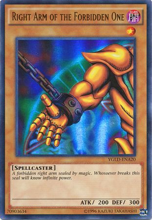 Right Arm of the Forbidden One - YGLD-ENA20 - Ultra Rare - Unlimited available at 401 Games Canada