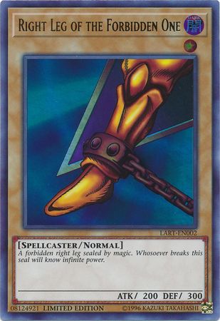 Right Leg of the Forbidden One - LART-EN002 - Ultra Rare - Limited Edition available at 401 Games Canada