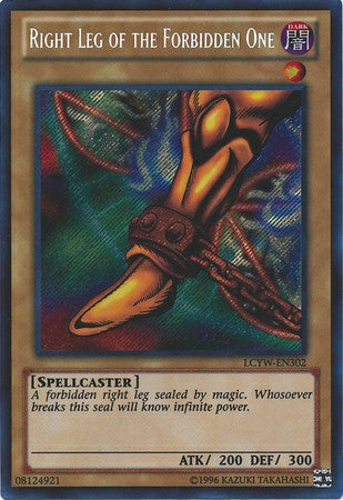 Right Leg of the Forbidden One - LCYW-EN302 - Secret Rare - Unlimited available at 401 Games Canada