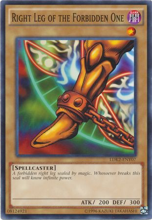 Right Leg of the Forbidden One - LDK2-ENY07 - Common - Unlimited available at 401 Games Canada