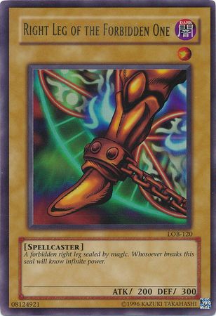 Right Leg of the Forbidden One - LOB-120 - Ultra Rare - Unlimited available at 401 Games Canada