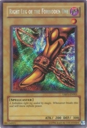 Right Leg of the Forbidden One - UBP1-EN001 - Secret Rare available at 401 Games Canada