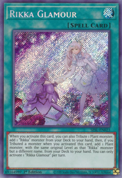 Rikka Glamour - SESL-EN023 - Secret Rare - 1st Edition available at 401 Games Canada