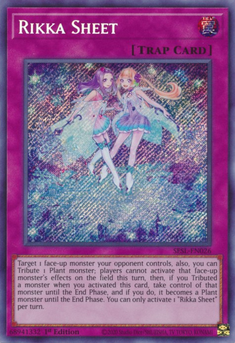 Rikka Sheet - SESL-EN026 - Secret Rare - 1st Edition available at 401 Games Canada
