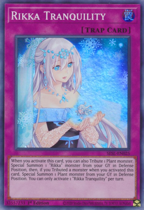 Rikka Tranquility - SESL-EN025 - Super Rare - 1st Edition available at 401 Games Canada