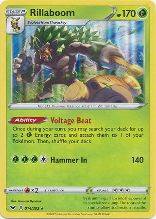 Rillaboom - 014/202 - Holo Rare available at 401 Games Canada