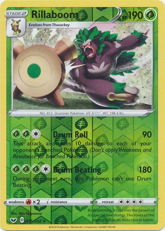 Rillaboom - 015/202 - Rare - Reverse Holo available at 401 Games Canada